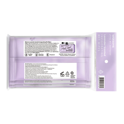 Watsons Lavender Scented Invigorating Wet Wipes