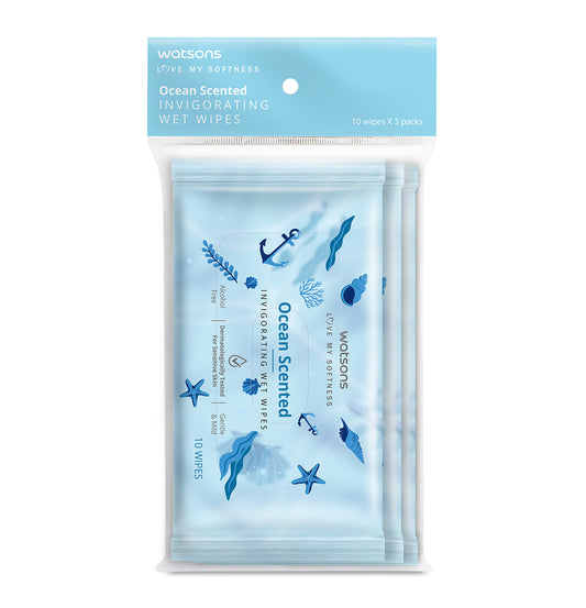 Watsons Ocean Scented Invigorating Wet Wipes