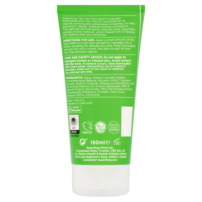 Superdrug Tea Tree Face Wash 150ml