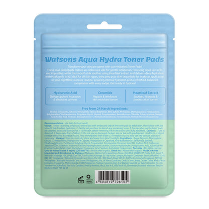 Watsons Aqua Hydra Toner Pads 30s