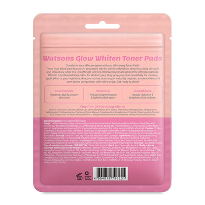 Watsons Glow Whiten Toner Pads 30s