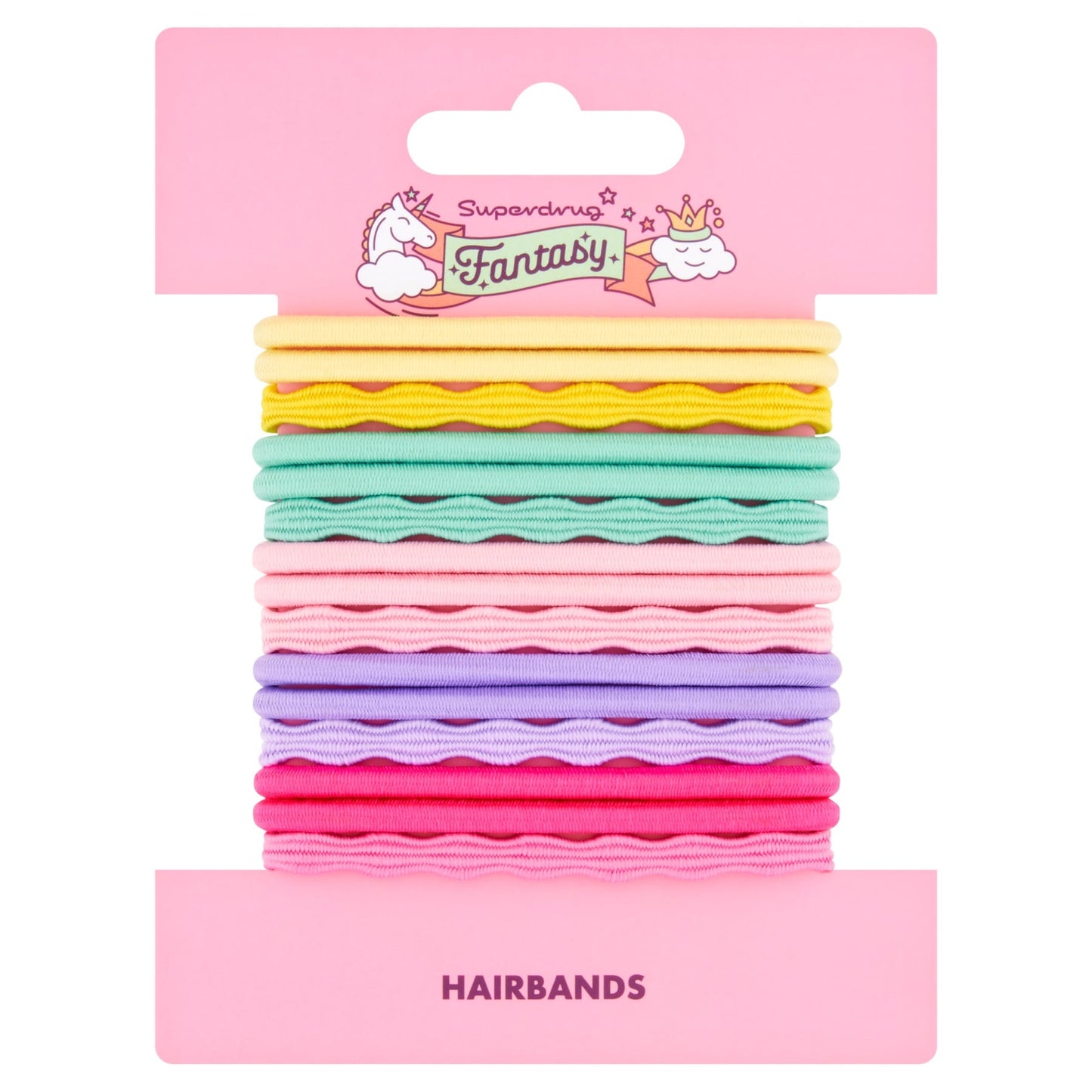 Superdrug Fantasy Hairbands Elastic Bright