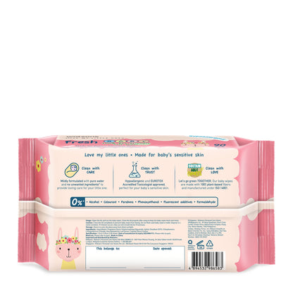 Watsons Fresh Baby Wipes (Emboss) 90s