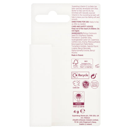 Superdrug Vitamin E Lip Balm