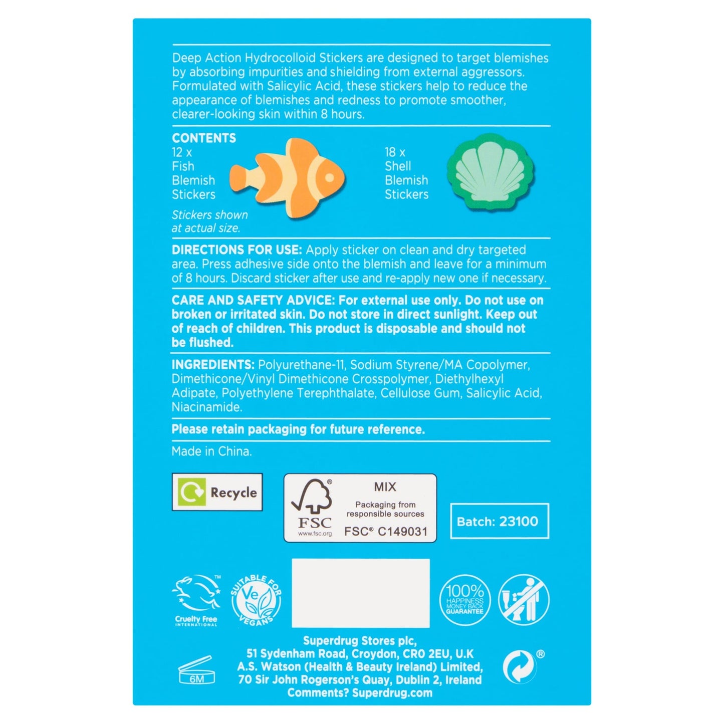 Superdrug Deep Action Clown Fish Novelty Blemi