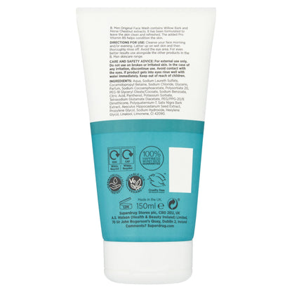 Superdrug B. Men Original Face Wash 150ml
