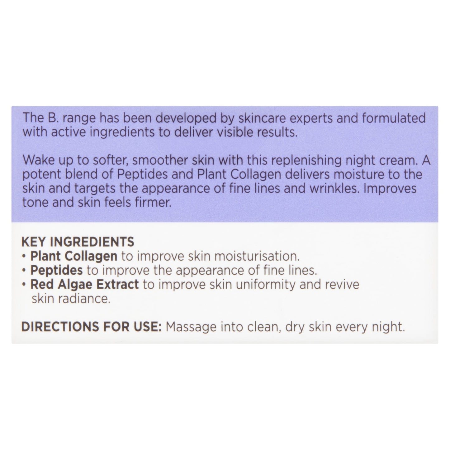 Superdrug B. Moisturising Night Cream 50ml