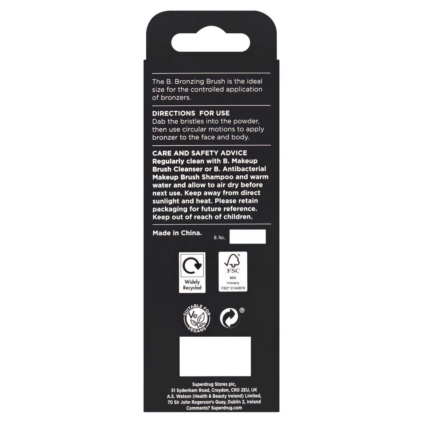 Superdrug B. Bronzing Brush