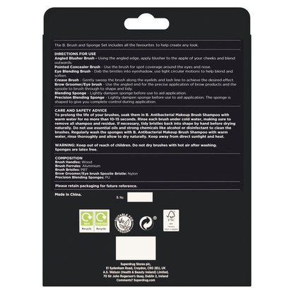 Superdrug B. 7pc Brush & Sponge Set