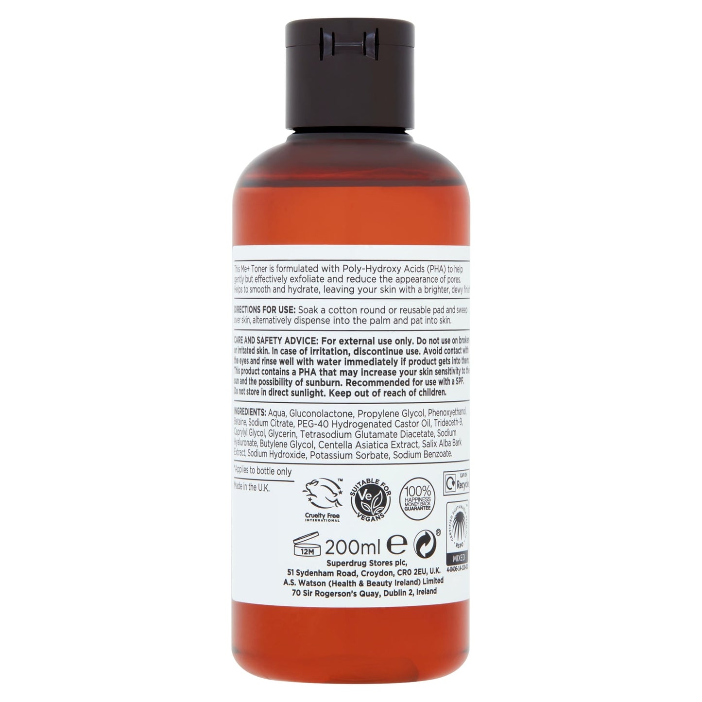 Superdrug Me+ Pha Toner 200ml