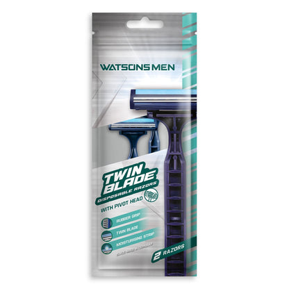 Watsons Men Twin Blade Disposable Razors