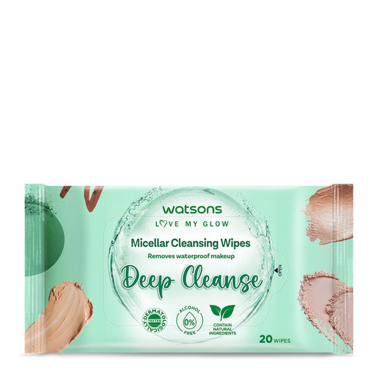 Watsons Micellar Cleansing Wipes Deep Cleanse (Sea)