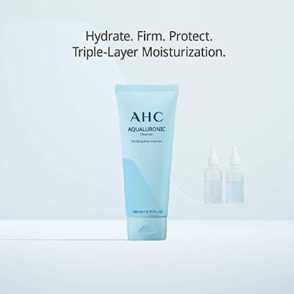 AHC Aqualuronic Facial Foam Cleanser 140ml