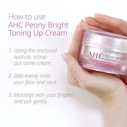 AHC Peony Bright Toning Up Face Cream 50ml