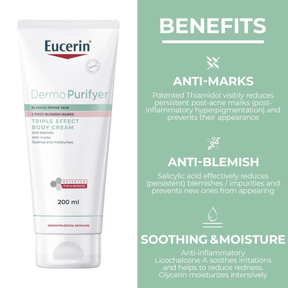 Eucerin DermoPurifyer Triple Effect Body Cream 200ml