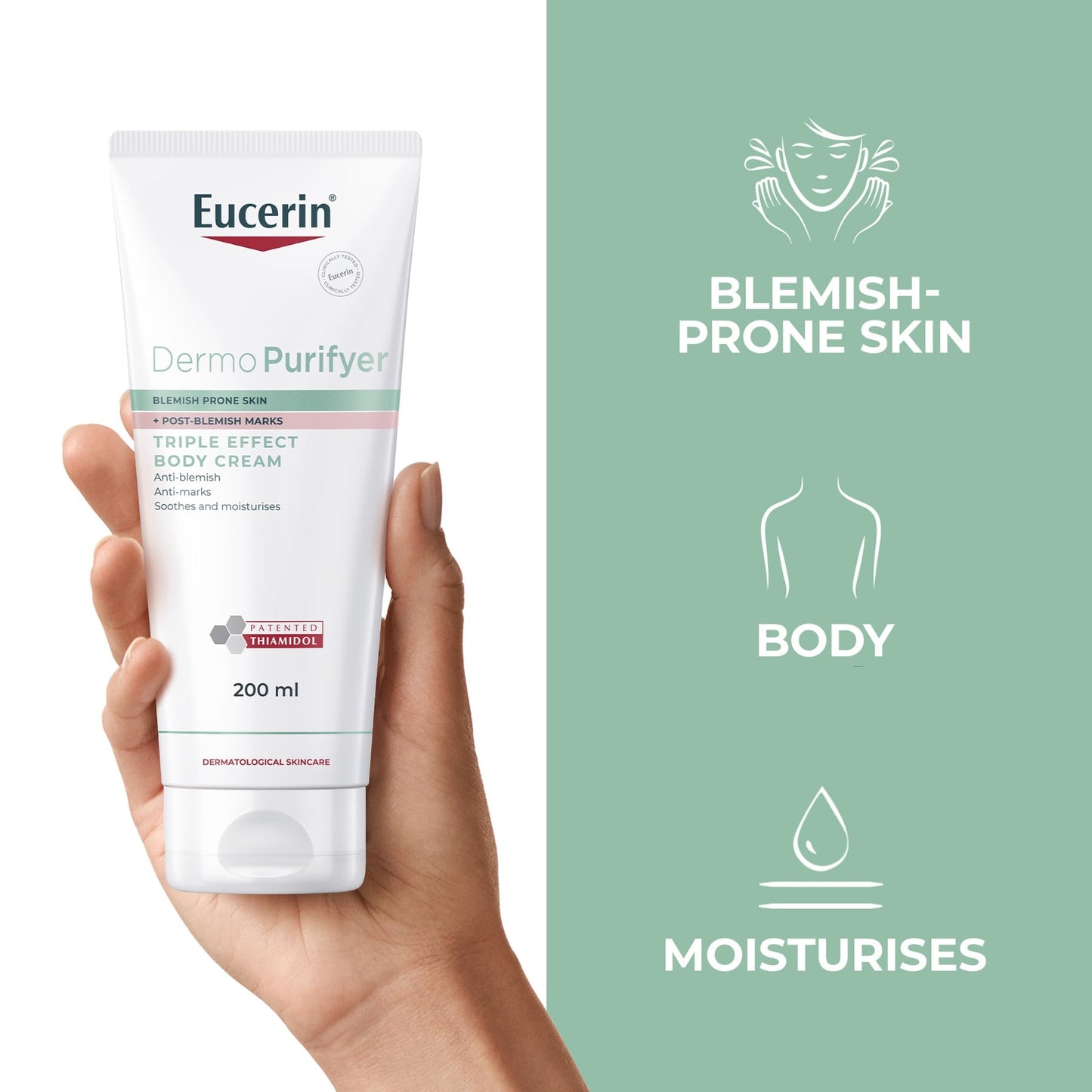 Eucerin DermoPurifyer Triple Effect Body Cream 200ml
