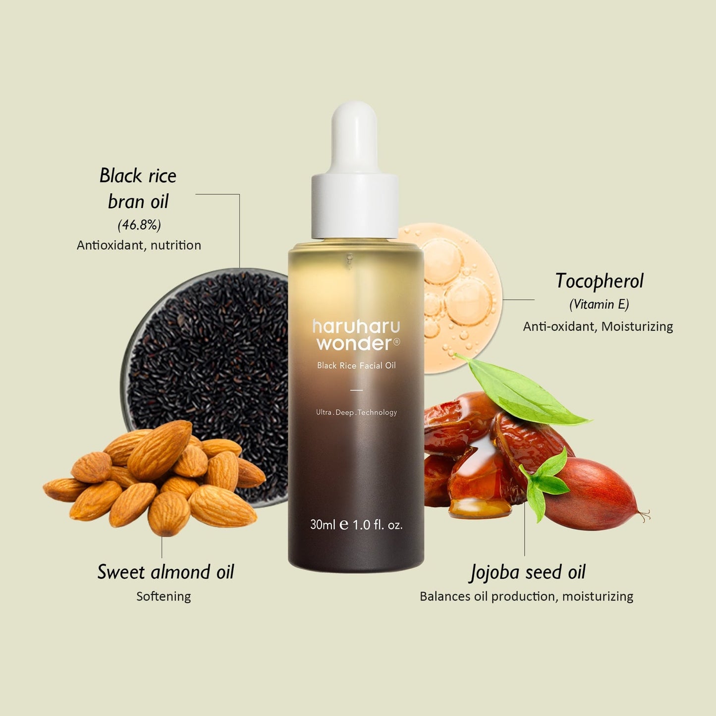 Haruharu Wonder Black Rice Facial Oil 30ML