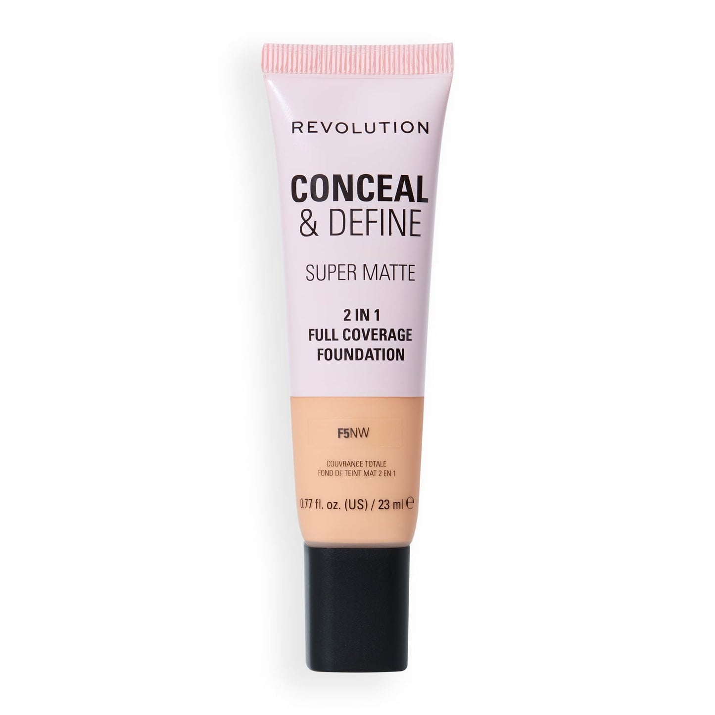 Makeup Revolution Conceal & Define Full Cover Tube Foundation F5NW