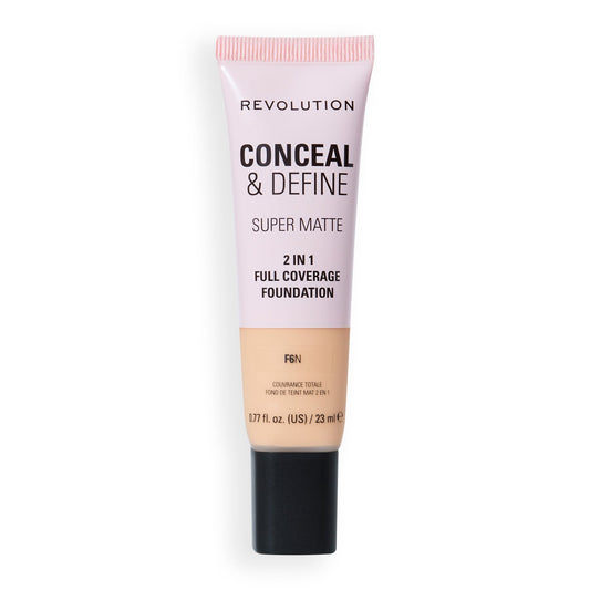 Makeup Revolution Conceal and Define Full Cover Tube Foundation