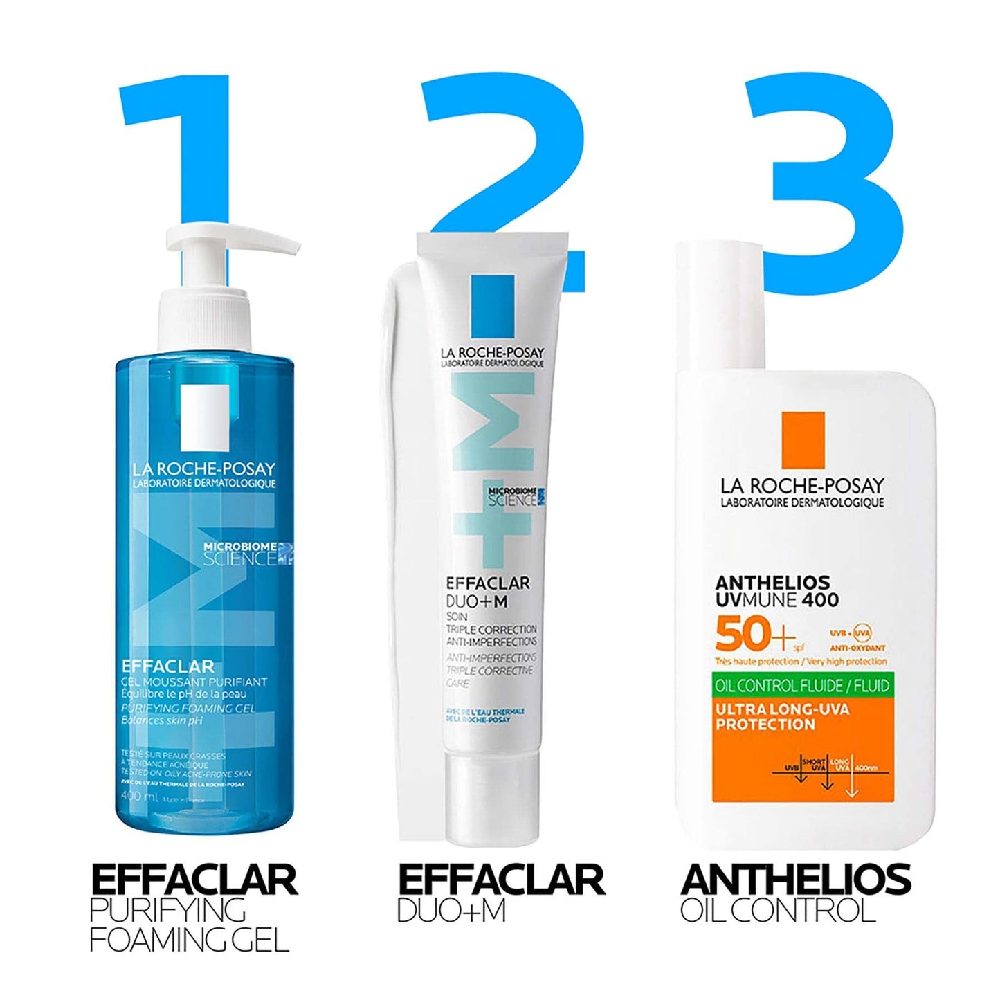La Roche-Posay Effaclar Acne Foaming Cleansing Gel for Oily and Acne-Prone Skin 400ml