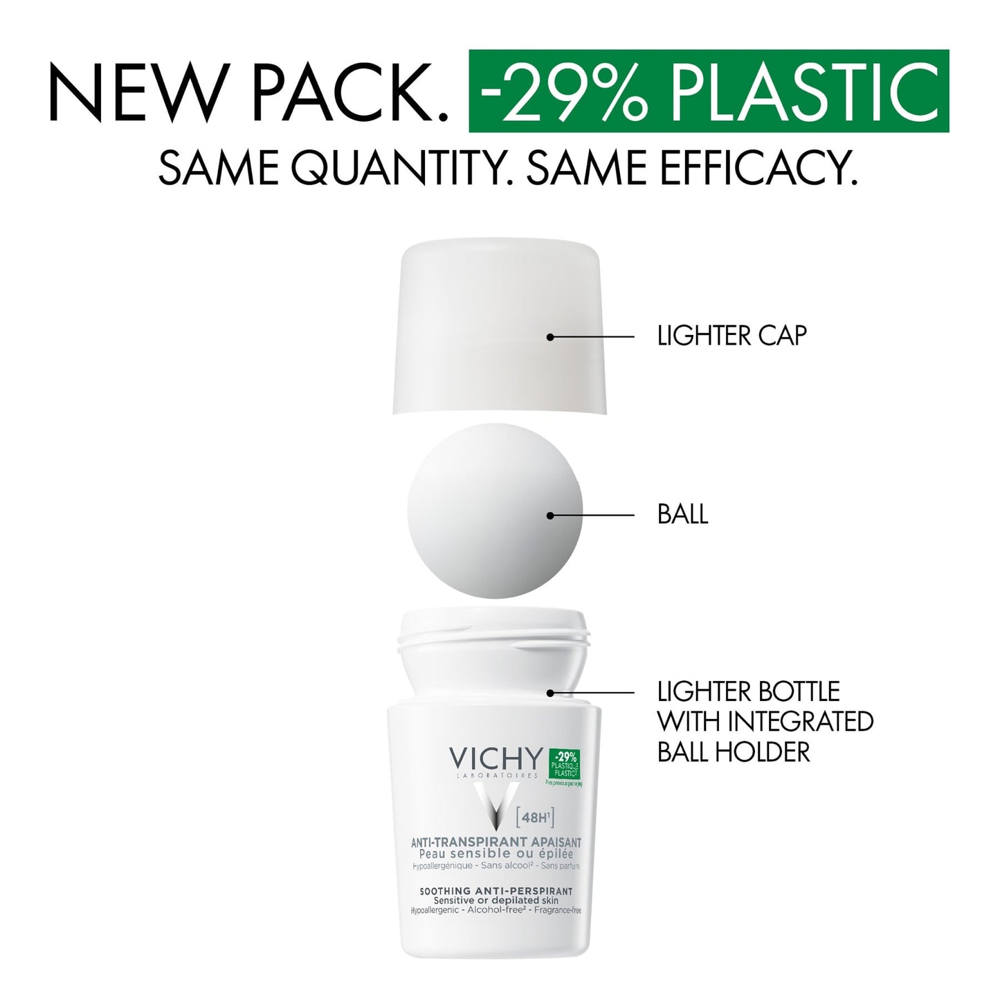 Vichy 48 Hours Anti Perspirant Deodorant for Sensitive Skin 50ml