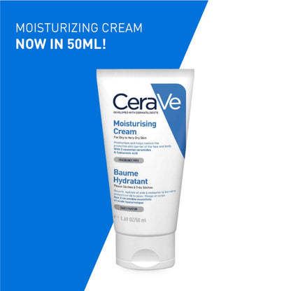 CeraVe Moisturising Cream for Dry Skin with Hyaluronic Acid 50ml