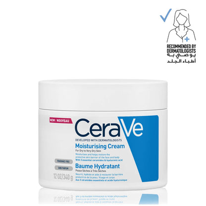 CeraVe Moisturising Cream for Dry Skin with Hyaluronic Acid 340g