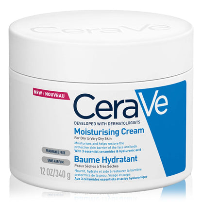 CeraVe Moisturising Cream for Dry Skin with Hyaluronic Acid 340g