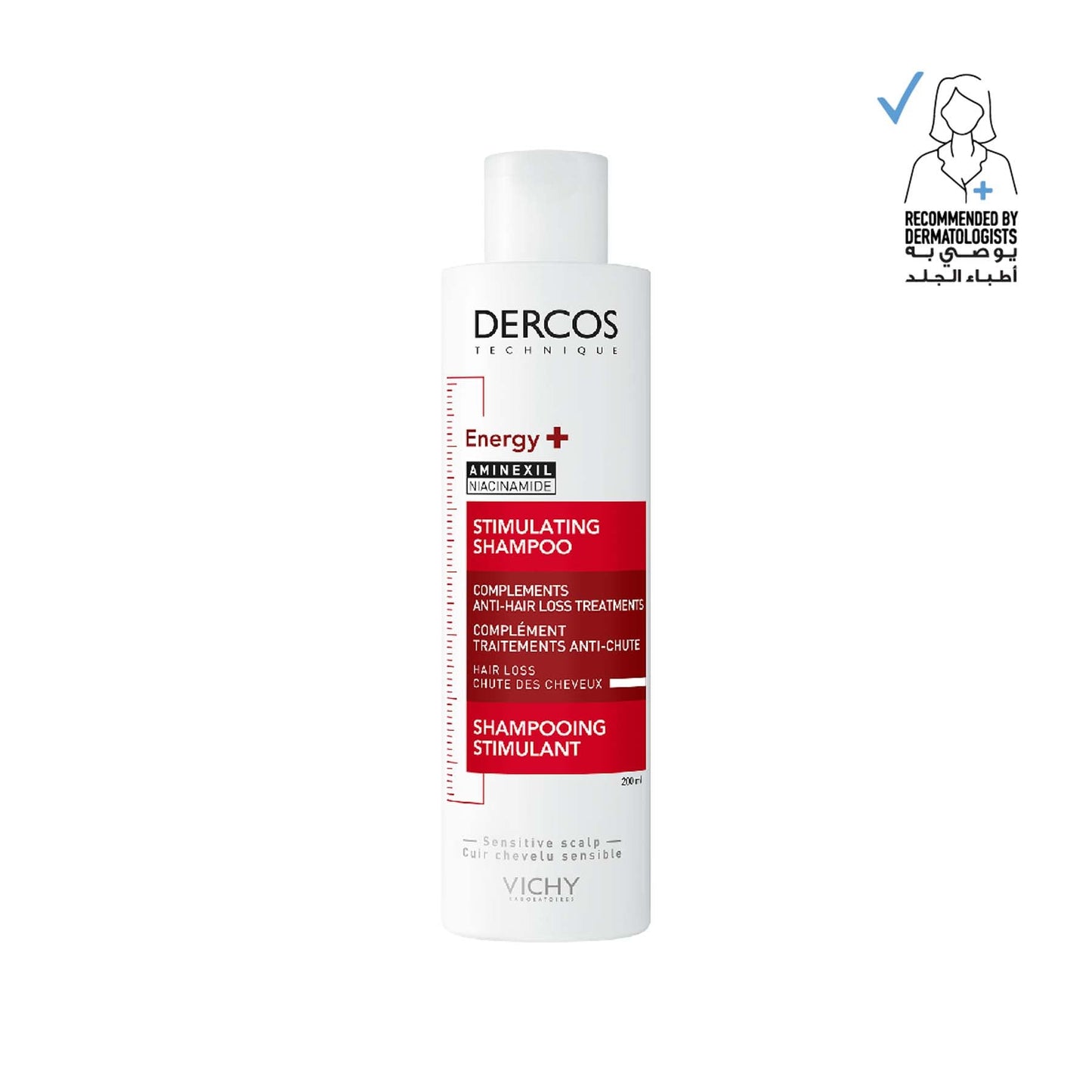 Vichy Dercos Energy+ Stimulating and Anti-Hair Loss Shampoo with Aminexil 200ml