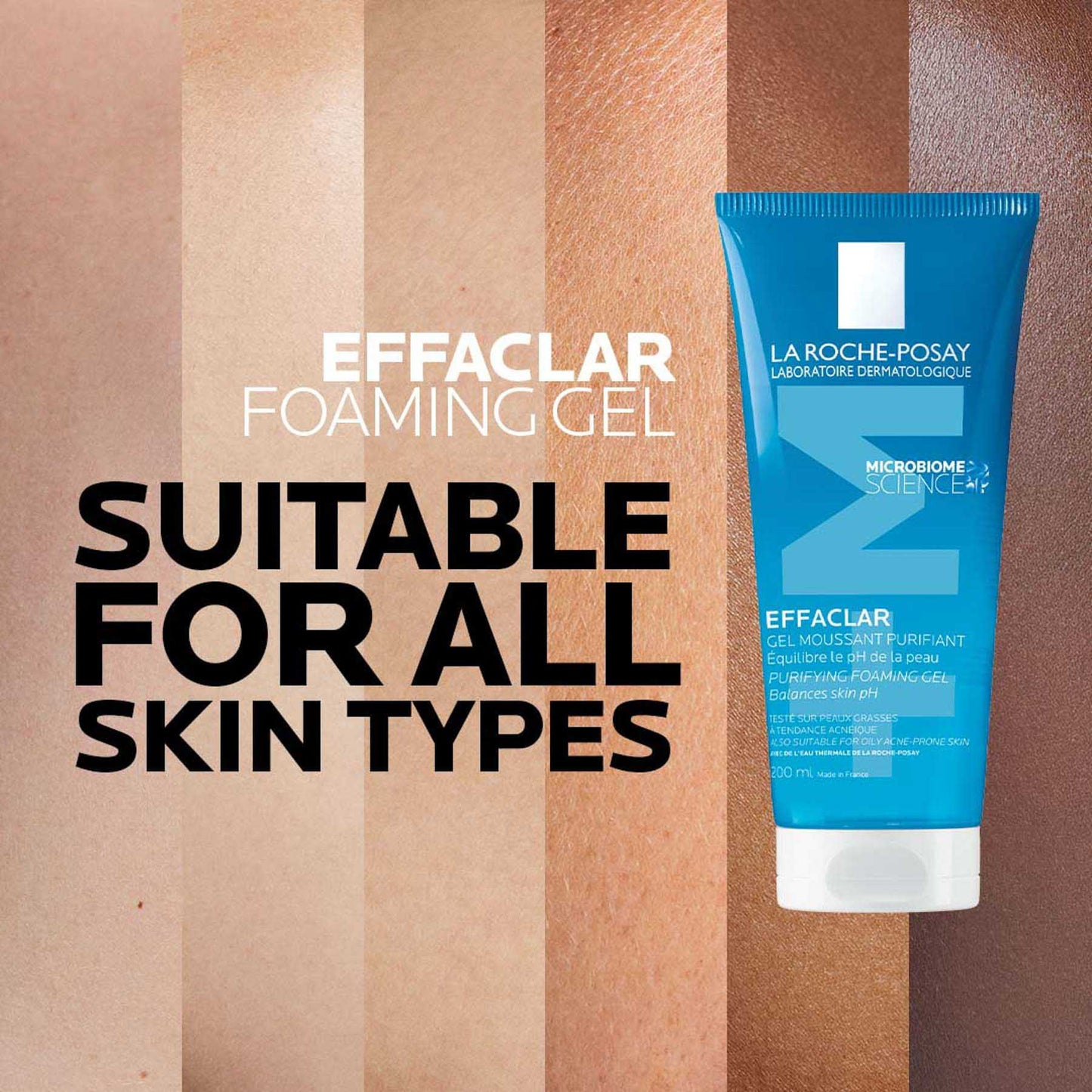 La Roche-Posay Effaclar Acne Foaming Cleansing Gel for Oily and Acne-Prone Skin 200ml