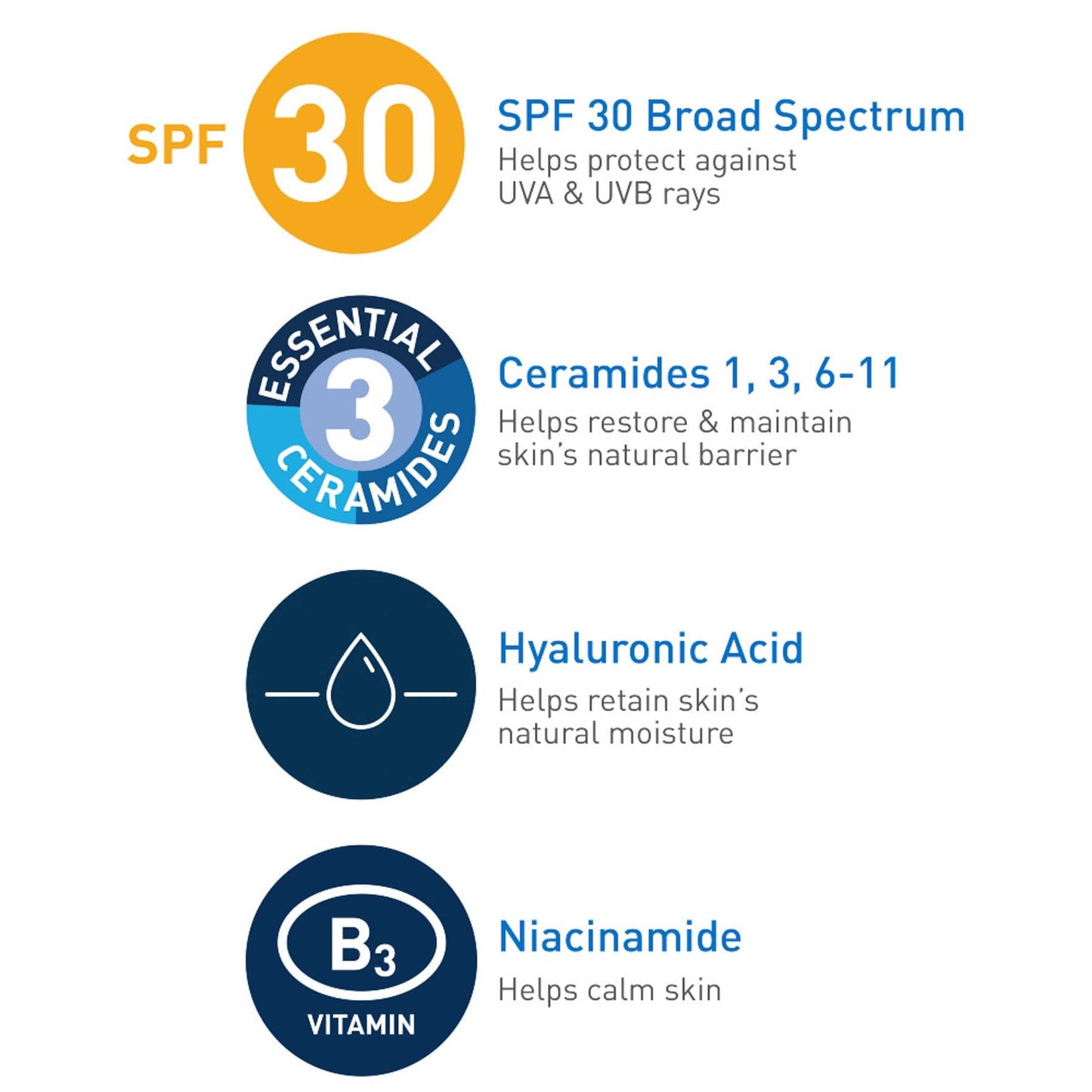 CeraVe AM Facial Moisturising Lotion SPF30 with Hyaluronic Acid 52ml