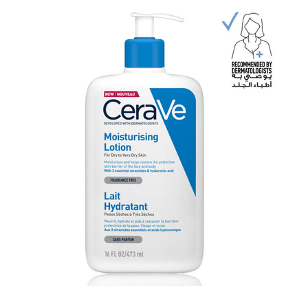 Cerave Moisturizing Lotion for Normal to Dry Skin With Hyaluronic Acid 473ml