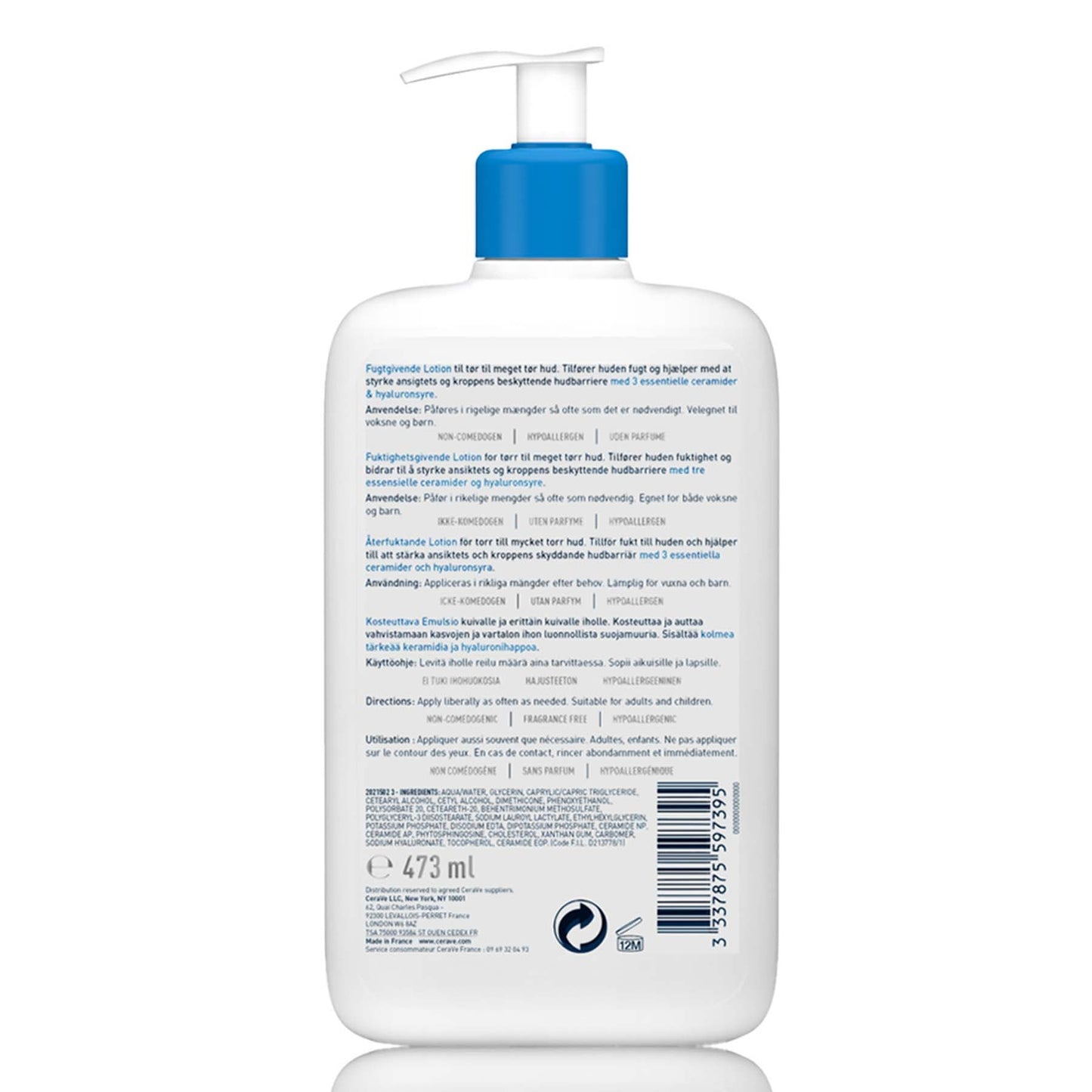 CeraVe Moisturising Lotion for Normal to Dry Skin with Hyaluronic Acid 473ml