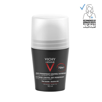 Vichy Homme 72 Hour Deodorant Anti-Perspirant Soothing Effect for Men 50ml