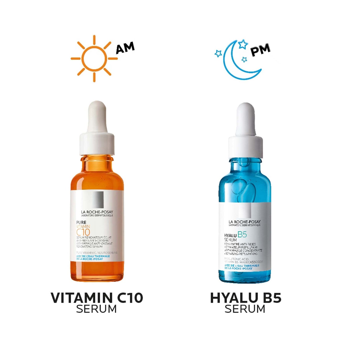 La Roche-posay Hyalu B5 Pure Hyaluronic Acid Serum for Face, Vitamin B5 + Hyaluronic Acid + Madecassoside, Hydrating Serum