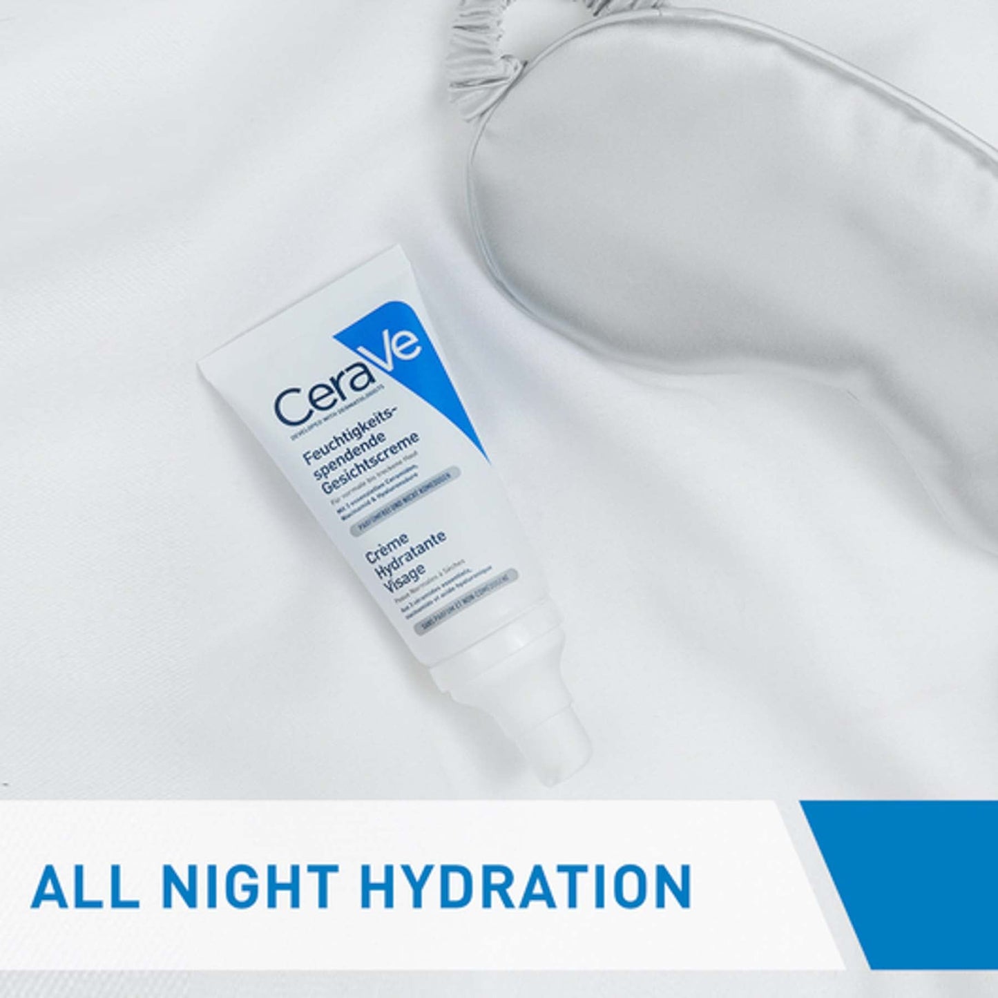 CeraVe PM Facial Moisturising Lotion Night Cream with Hyaluronic Acid 52ml