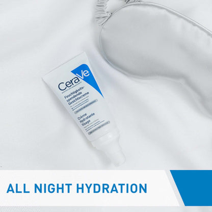 CeraVe PM Facial Moisturising Lotion Night Cream with Hyaluronic Acid 52ml