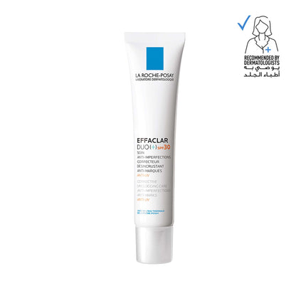 La Roche-Posay Effaclar Duo+ SPF30 Acne Treatment Cream for Oily and Acne-Prone Skin 40ml
