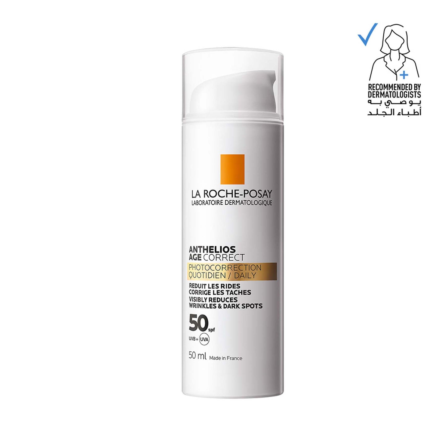 La Roche-Posay Anthelios Age Correct SPF50 Anti-Ageing Invisible Sunscreen with Niacinamide 50ml