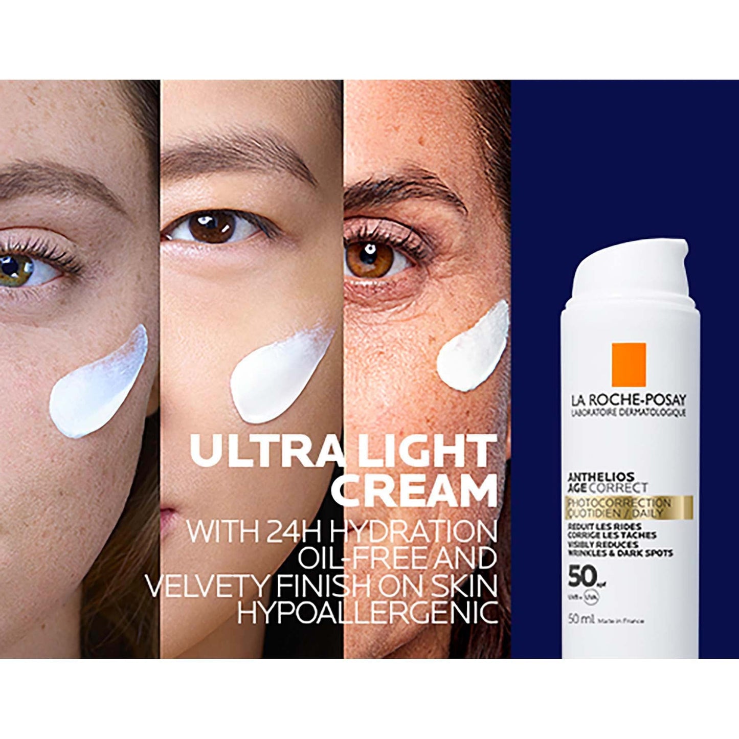 La Roche-Posay Anthelios Age Correct SPF50 Anti-Ageing Invisible Sunscreen with Niacinamide 50ml