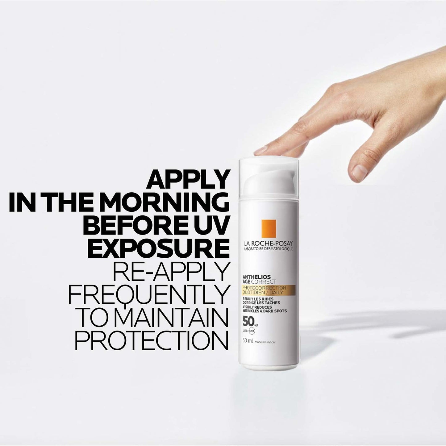La Roche-Posay Anthelios Age Correct SPF50 Anti-Ageing Invisible Sunscreen with Niacinamide 50ml