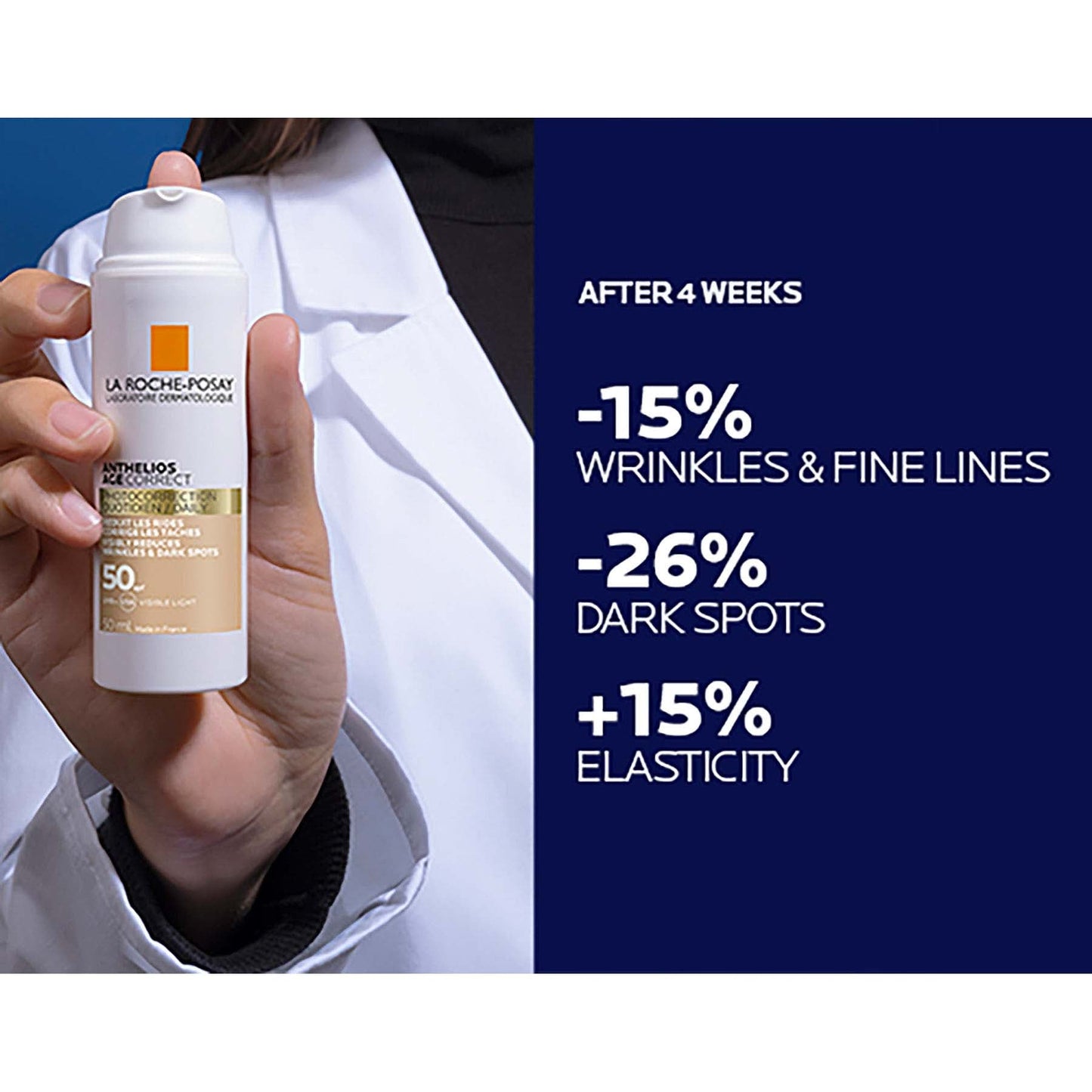 La Roche-Posay Anthelios Age Correct SPF50 Anti-Ageing Invisible Sunscreen with Niacinamide 50ml