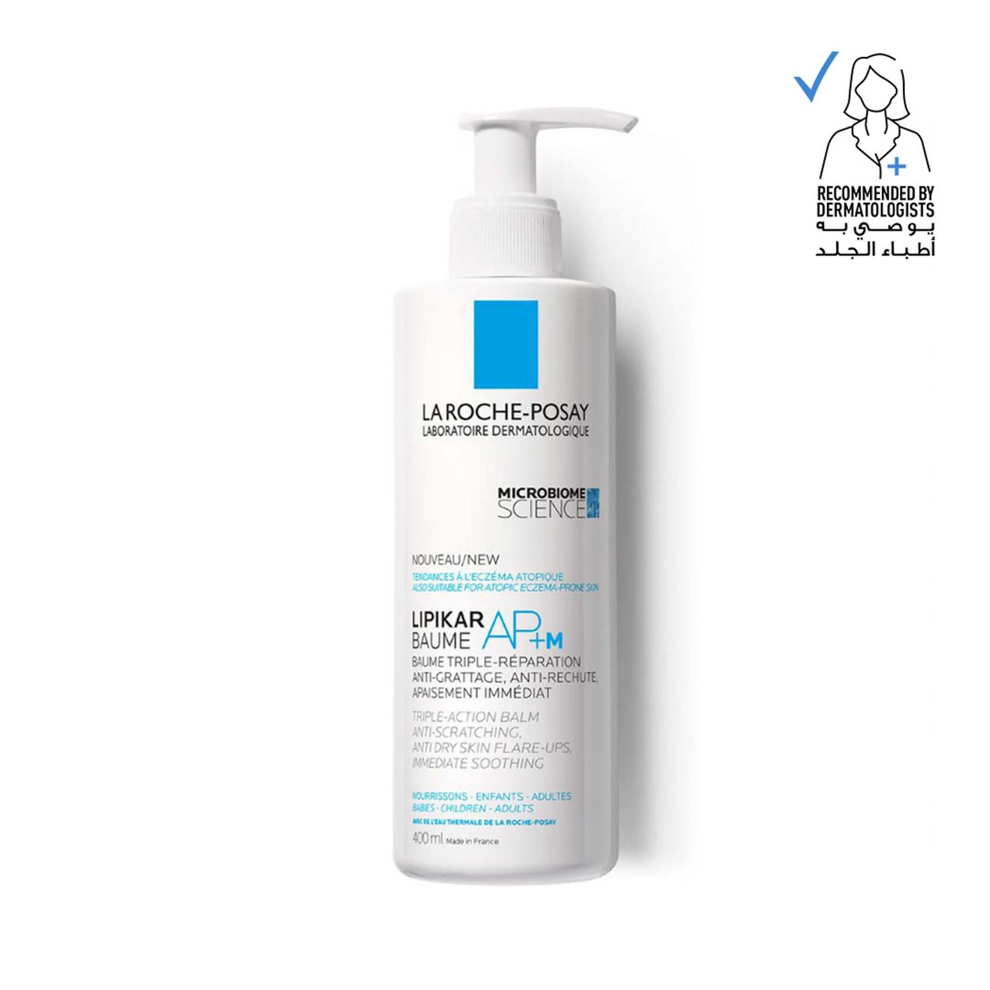 La Roche-posay Lipikar Baume Ap+m Moisturizing for Dry and Eczema-prone Skin 400ml