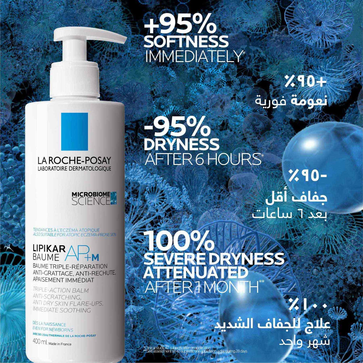 La Roche-posay Lipikar Baume Ap+m Moisturizing for Dry and Eczema-prone Skin 400ml