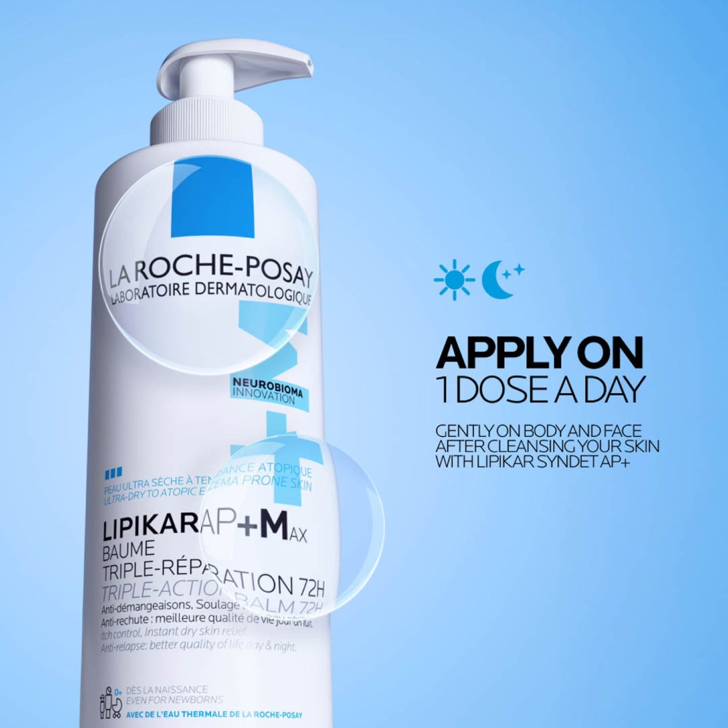La Roche-posay Lipikar Baume Ap+m Moisturizing for Dry and Eczema-prone Skin 400ml