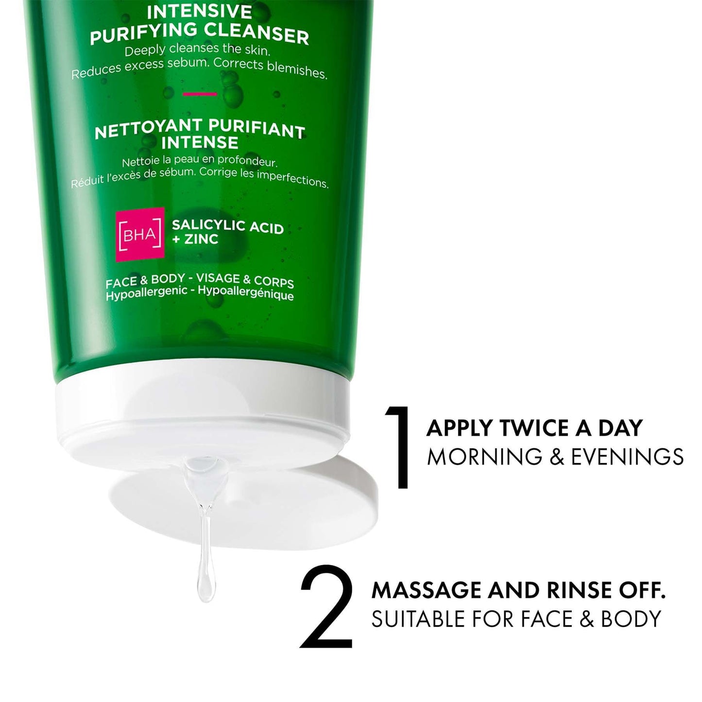 Vichy Normaderm Phytosolution Face Cleanser Gel for Oily/Acne Skin with Salicylic Acid 200ml