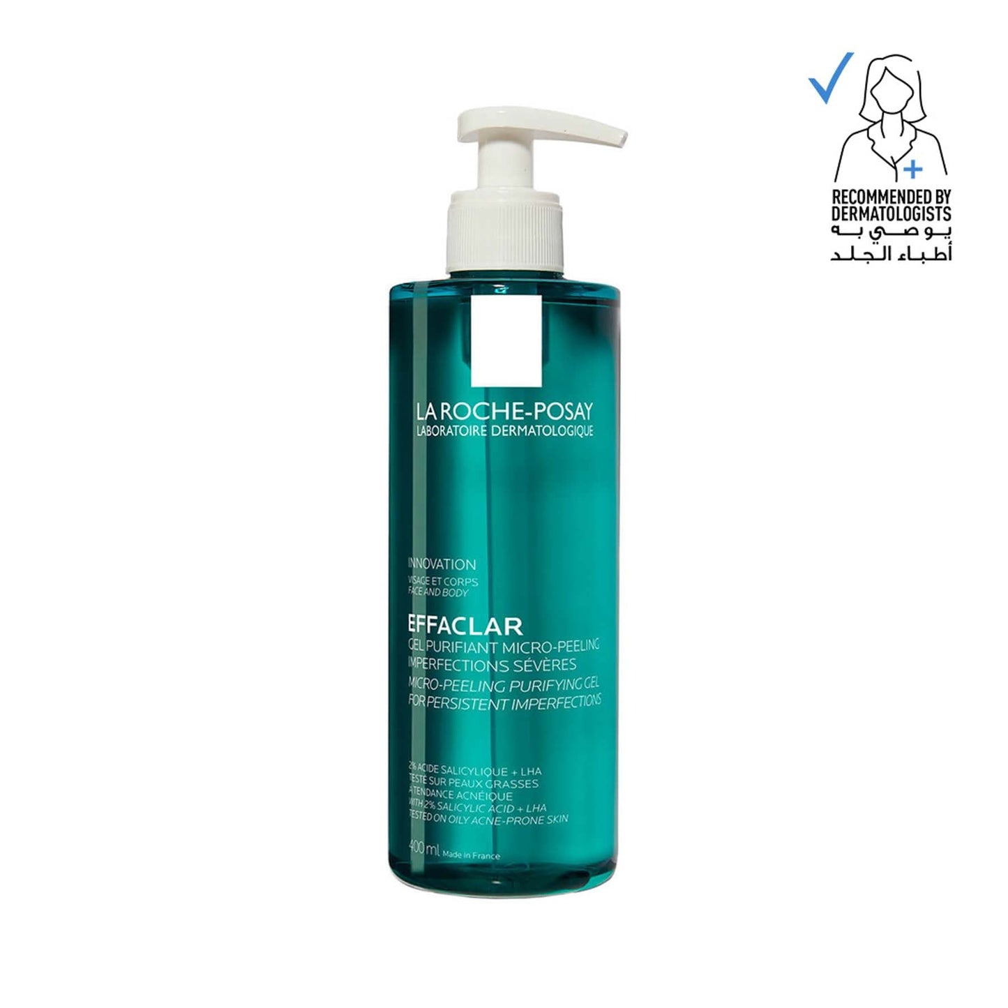 La Roche-Posay Effaclar Micro-Peeling Cleansing Gel with Salicylic Acid for Oily Skin 400ml