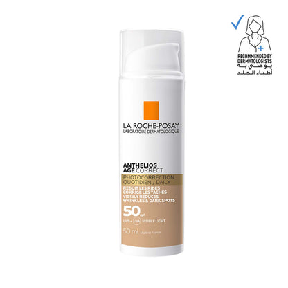 La Roche-Posay Anthelios Age Correct SPF50 Tinted Anti-Ageing Invisible Sunscreen with Niacinamide 50ml
