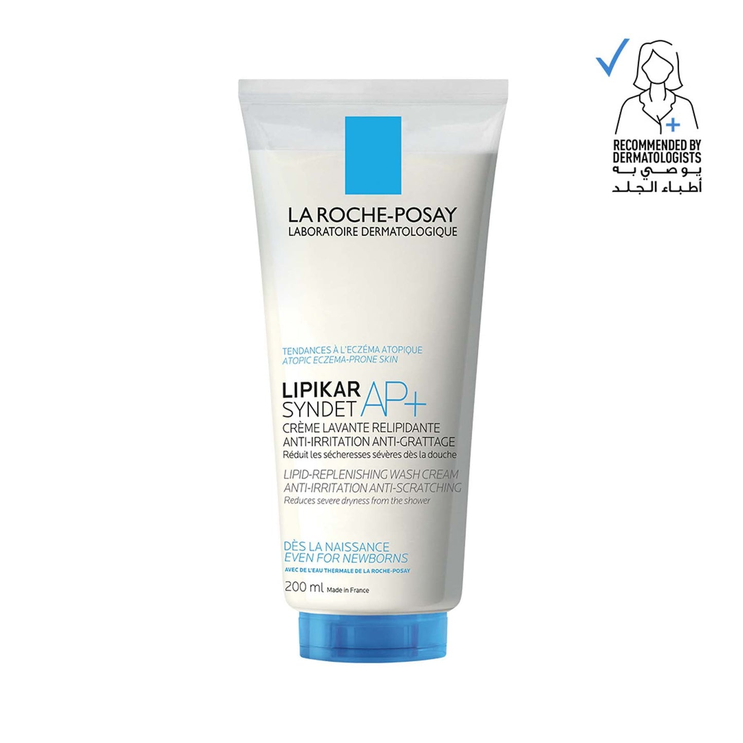 La Roche-posay Lipikar Syndet Ap+ Body Wash for Eczema Prone Skin 200ml