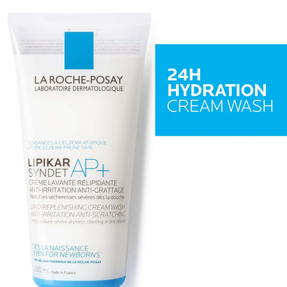 La Roche-posay Lipikar Syndet Ap+ Body Wash for Eczema Prone Skin 200ml